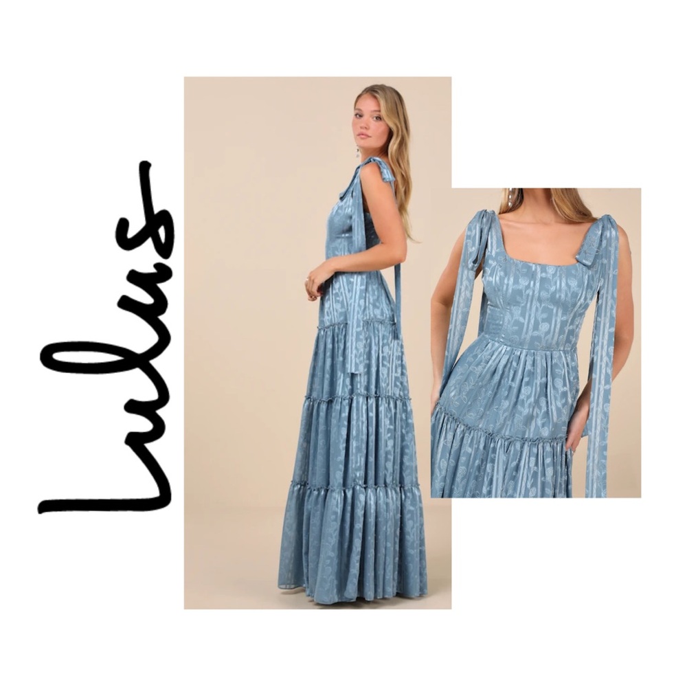 Lulus Slate Blue Maxi Dress